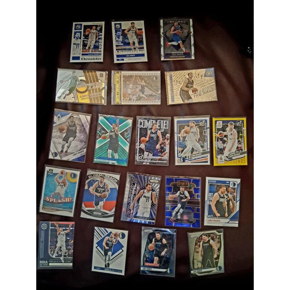 20 Card Lot of Luka Doncic NBA Trading Cards (Base, Inserts, RCs, Parallels) NM+